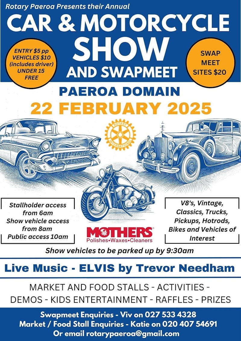 Rotary Paeroa Car & Motorcycle Show