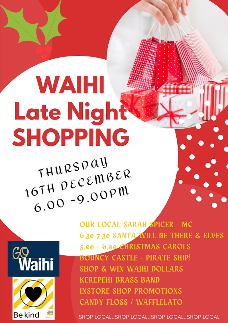 Waihi Late Night Shopping