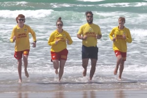 Local beach and lifeguards feature on TV