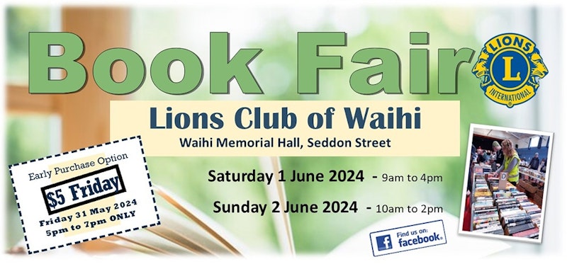 Waihi Lions Book Fair - King's Birthday