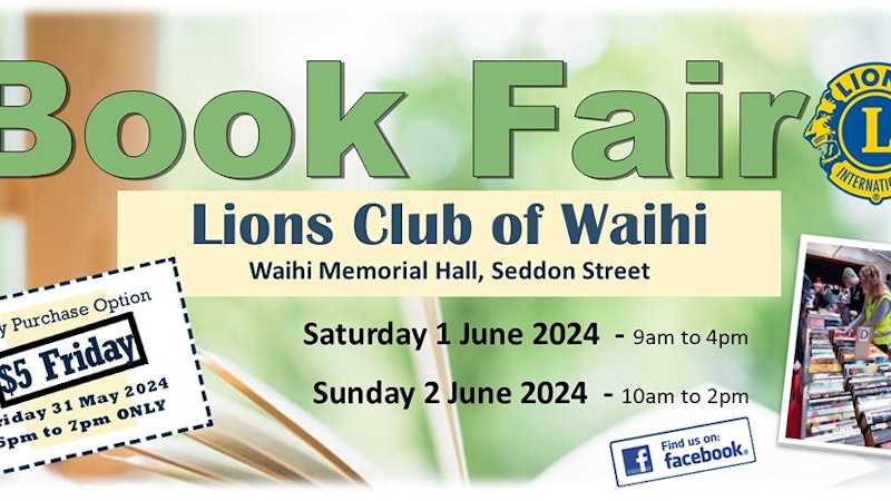Waihi Lions Book Fair - King's Birthday