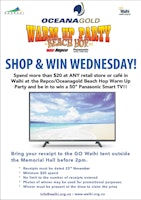 The GO Waihi Shop & Win Wednesday is coming!